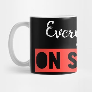 EVERYBODY ON STRIKE (white) Mug